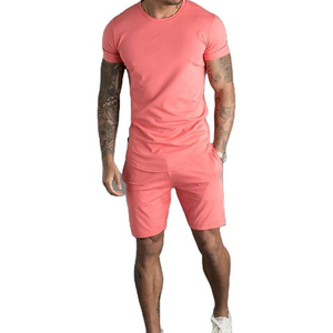 Conjunto de verano elegante para hombre, camisa de manga corta y pantalones cortos, conjunto de 2 piezas, trajes negros para hombre - Product Image 6