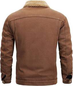 2026 Wholesale Custom Logo Vintage Wash <b>Denim</b> <b>Jacket</b> Men Stand Collar Breathable Eco-Friendly OEM Service Cotton Best Quality - Product Image 3