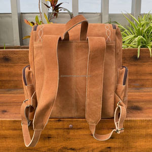 Offre Spéciale Western usiné à la main en cuir suédé botte point couche sac à dos à la main en cuir Floral luxe sac à dos pour ordinateur portable pour unisexe - Product Image 4