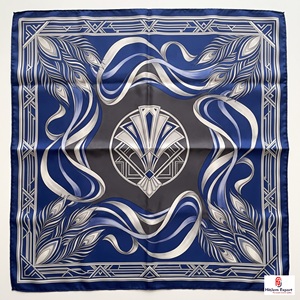 Élégant foulard carré imprimé sur mesure effet soie, léger, fabricant OEM ODM, produits textiles personnalisés Hawaï - Product Image 2