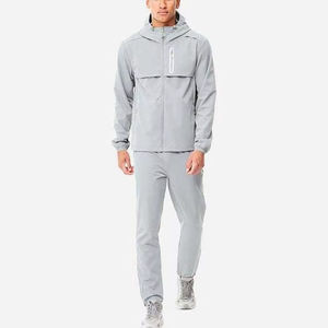 High Quality Hooded Solid <b>Wind</b> <b>Breaker</b> Two Piece Track Suit Lightweight Tracksuit Set Casual Wear Custom Autumn - Product Image 1