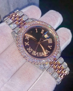 Joyas de Belleza de Edición Limitada Hechas a Mano, de Lujo, en Acero Inoxidable con Cristal de Zafiro, Unisex, Clásicas, Estilo Hip Hop, Mecánicas - Product Image 1