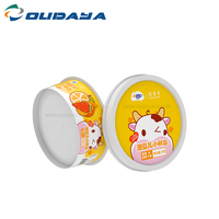 250ml 8,3 oz plástico IML helado yogur tarrina galleta cubo contenedor con tapa