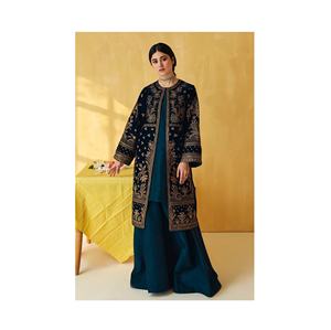 Nouvelle Collection Femmes Brodé Soie Salwar Kameez Longue Pakistanaise Shalwar Indien Chemise Robe Rayonne Viscose Main Travail pour - Product Image 2