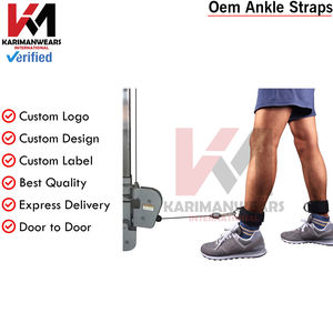 Sangles de cheville B2B en gros en matériau respirant pour l'entraînement des fessiers et des jambes, options de couleurs personnalisées, équipement de fitness en gros direct usine - Product Image 5