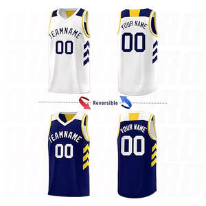 Maillot de basket-ball unisexe à col en V, combinaison de couleurs personnalisée, designs d'uniformes de basket-ball universitaires, vêtements de sport de haute qualité, uniformes - Product Image 2