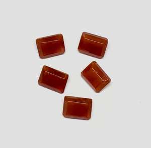 Ónix Rojo Natural, Corte Rectangular, Facetado, Parte Posterior Puntiaguda, 10 Piezas, Gemas Sueltas Pulimentadas para Fabricación de Joyería, Venta al Por Mayor - Product Image 4
