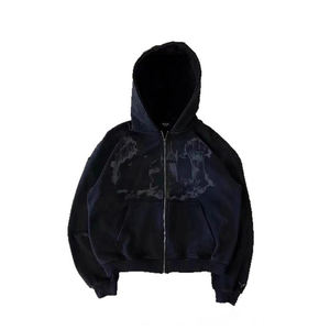 Men's 100% Cotton Full <b>Zip</b> Hoodie Fleece Sweatshirt Regular Fit <b>Zip</b> Up <b>Hooded</b> Jacket for Winter Casual Wear - Product Image 1