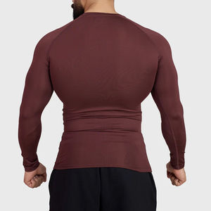 New Style Solid Color <b>Men</b> Long Sleeve Long Sleeves T <b>Shirt</b> Round Neck <b>Compression</b> T <b>Shirt</b> <b>for</b> Sale - Product Image 5