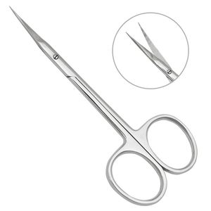 Ciseaux à cuticules pour manucure et pédicure, à pointe fine, avec poignée souple, résistants, pour usage domestique, couleur pailletée - Product Image 6