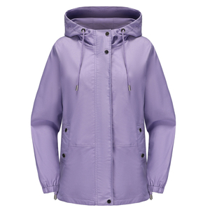 Customized Waterproof Windbreaker <b>Jackets</b> Women Outdoor Hiking Rain <b>Zipper</b> <b>Jacket</b> Ladies Streetwear Rain Wind Breaker <b>Jacket</b> - Product Image 4