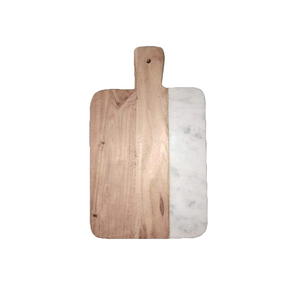 Tabla de Cortar de Madera Hecha a Mano Personalizable, Forma Rectangular, Diseño de Mármol, Apta para Lavavajillas - Product Image 1