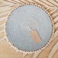 Set de table en rotin de qualité supérieure, fait main, tissé naturellement, assiette de présentation écologique, décoration de table rustique, fabricant et fournisseur