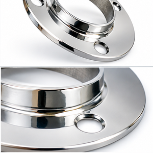 Collier de raccordement moderne en acier inoxydable chromé, disponible dans toutes les tailles de 25 mm à 102 mm pour les accessoires de main courante et les balustres. - Product Image 4