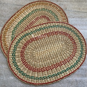 Dinnerware Oval Handwoven <b>Seagrass</b> <b>Placemats</b>, Eco-Friendly Table Decor for Modern Homes, Table Decoration Wholesale - Product Image 3