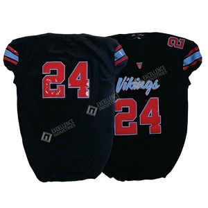 Nouvelle arrivée : Maillot de football américain confortable, léger, à manches courtes, avec nom d'équipe, technique sublimée, en twill. - Product Image 4