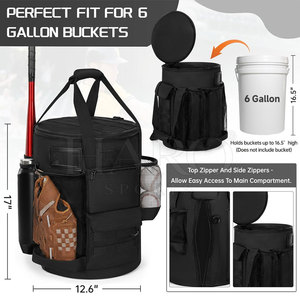 High Capacity Travel Storage <b>Baseball</b> Backpack With Separate Shoe And <b>Ball</b> Pocket Compartments Adjustable Shoulder Straps - Product Image 2