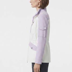 Simple <b>Women</b> <b>Utility</b> <b>Jacket</b> Lightweight Zip Opening Front Pocket Detail Comfortable Long Sleeve Layer For Outdoor Daily Wear - Product Image 3