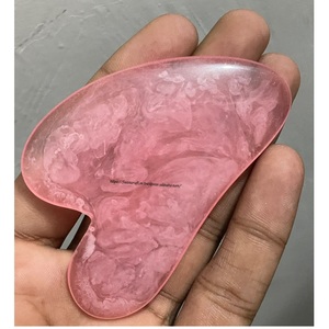 Outils de massage Gua Sha en résine faits à la main et colorés pour la relaxation de la tête et du corps - Product Image 6