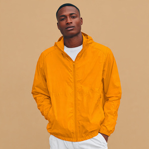 เสื้อกันฝนสำหรับเดินป่าและตั้งแคมป์สำหรับผู้ชาย เสื้อแจ็คเก็ตกันลมแบบมีฮู้ด เสื้อกันฝนผู้ชายแบบปรับแต่งได้ เสื้อแจ็คเก็ตกันลมกันน้ำและระบายอากาศได้ - Product Image 1