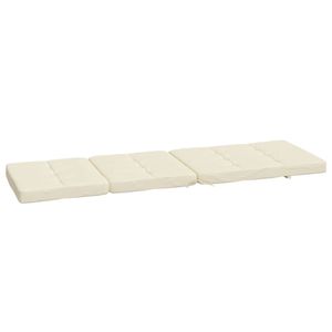 Juego de 2 Cojines para Silla de Jardín de Tela Oxford Crema, Cojines de Espuma y Fibra para Exteriores - Product Image 6