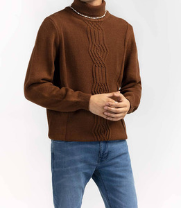 Cardigan pour homme de haute qualité en mohair, pull en laine mélangée tricoté avec boutons - Product Image 1