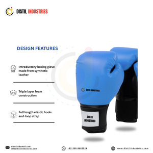 Premium Quality Leather Boxing Gloves with Adjustable <b>Wrist</b> <b>Strap</b> Customizable Logo and Color for Training - Product Image 2
