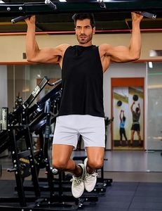 Shorts de sport respirants pour hommes, tricotés, pour la course et la gym, avec logo personnalisé, 5 pouces, décontractés, 100 % polyester brodé - Product Image 3