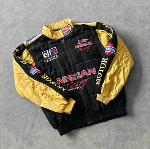 เสื้อแจ็คเก็ตกันลมแขนยาวสำหรับผู้ชาย Nissan Racing ผลิตจากโพลีเอสเตอร์ เหมาะสำหรับทุกฤดูกาล ใช้สำหรับขี่มอเตอร์ไซค์และแข่งรถ พร้อมลายพิมพ์แบบ Heat-Transfer - Product Image 4