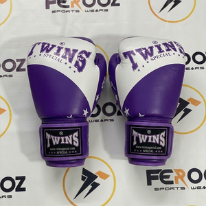 Guantes de Boxeo Hechos a Medida, de Cuero Vacuno Genuino, Color Blanco Plateado, para Muay Thai, para Adultos, Gran Venta - Product Image 2