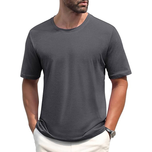 Camiseta Casual de Algodón Francés para Hombre, Corte Relajado, para Uso Diario, Premium, Lisa, OEM, ODM, Fábrica de Ropa - Product Image 5