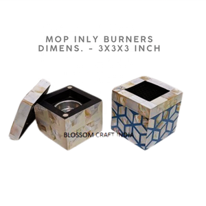 Quemador Bakhoor de madera y resina de primera calidad hecho a mano, incensario con incrustaciones de hueso y madre de perla para fragancia dulce, regalo elegante para hombres árabes - Product Image 5