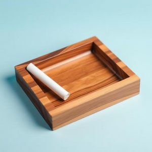 Cenicero de madera maciza |   Grabado de Logotipo Personalizado Disponible - Product Image 5