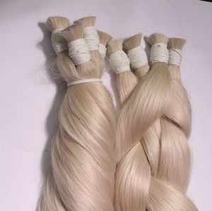 Cheveux raides en vrac effet ombré # Extensions de cheveux humains vietnamiens 100% naturels, blond foncé avec racines 1B/613, sans trame, pour tressage, vente en gros - Product Image 5