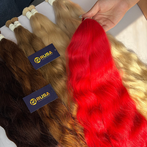 Extensions de cheveux naturels vierges vietnamiens Rusa Hair en vrac, doux, soyeux, lisses, pointes pleines, trame simple, 200g, diverses couleurs - Product Image 6