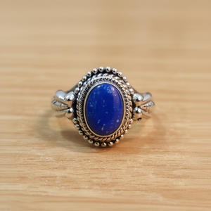 Fine <b>Ring</b> with <b>Lapis</b> <b>Lazuli</b> (3.7 Grams) - Product Image 3
