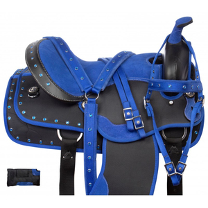Selle de cheval synthétique de style western anglais pour la course, design personnalisable, couleur au choix, haute qualité, fabriquée au Pakistan, logo personnalisé - Product Image 6