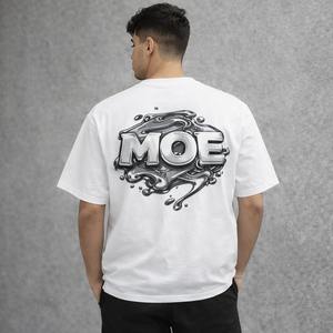 Camisetas Cortas para Hombre con Lavado Ácido, Personalizadas al por Mayor, Impresión de Silicona Personalizada, Densidad Alta, 100% Algodón, Camisetas Deportivas para Gimnasio - Product Image 5