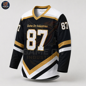 Comfortable Team Uniform Breathable Sublimation Hockey Apparel Professional Training Wear Custom Ice Hockey Jersey and Pant Set - Product Image 5