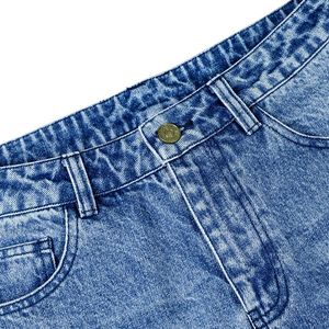 Jeans Homme Coupe Droite Large Taille Mi-Haute Effet Froissé Délavé à l'Acide Vintage Anti-Décoloration Marque Internationale GUJ OEM Personnalisé - Product Image 6