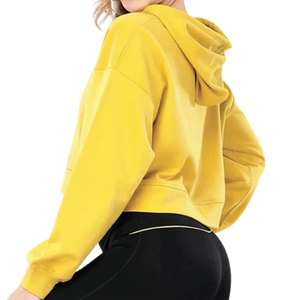 Manufacturer New Design Apparel Sports Vintage 3D Print Women Cropped Top Sweatsuit Oversize Hoodie - Product Image 3