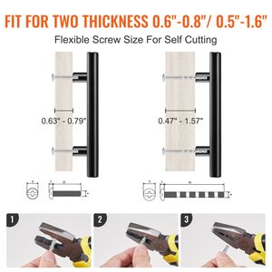 Set di 30 Maniglie Sottili per Cassetti da Cucina, 76mm (3 pollici) Centro-Centro, Moderne in Acciaio Inox e Ottone per Ante di Armadi - Product Image 3