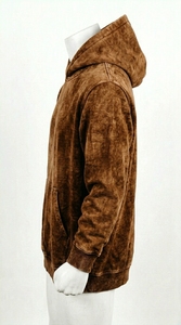 Sweat à capuche en coton unisexe coupe classique pour l'hiver, tissu doux et confortable, style streetwear décontracté, motif à carreaux, poche, anti-plis - Product Image 3