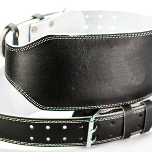 Cinturón de Levantamiento de Pesas de Cuero Vacuno de Alta Calidad, Cierre de Hebilla, Antideslizante, Impermeable, Transpirable, Protección Avanzada - Product Image 1