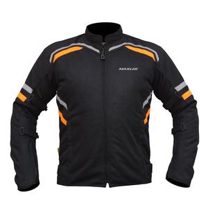 Veste de moto d'été en maille respirante pour hommes avec col montant blindé CE et protection contre les chocs - Product Image 1