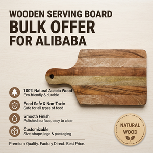 Planche de service en bois artisanale, planche à découper pour fromage, bois naturel, vente en gros, OEM, ODM, logo personnalisé, en vrac - Product Image 4