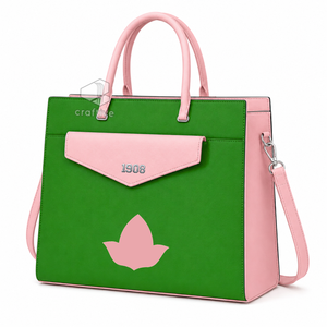 Alpha | Kapa | Alpha PU Leather Tote <b>Bag</b> Women's Professional <b>Work</b> <b>Bag</b> With Clutch Purse Sorority Laptop Shoulder Hand <b>Bag</b> - Product Image 1