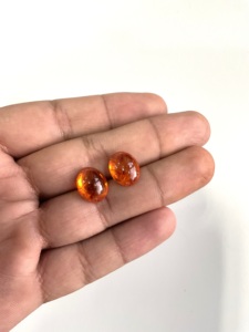 36.79 Carat Fanta Spessartite Garnet Hình Bầu Dục Cabochon Đồng Bằng Chất Lượng Hàng Đầu Cho Đồ Trang Sức Mỹ Làm Đá Quý Tự Nhiên - Product Image 5