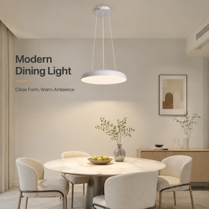 Lámpara de araña LED redonda moderna de 48W, tricolor, regulable, con control remoto y altura ajustable para comedor, dormitorio y sala de estar - Product Image 4