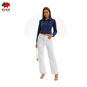 Ryan Pro Gear <b>Customized</b> <b>Denim</b> <b>Jacket</b> For Women Breathable and Comfortable Fabric with <b>Customized</b> Logo OEM Design - Product Image 3